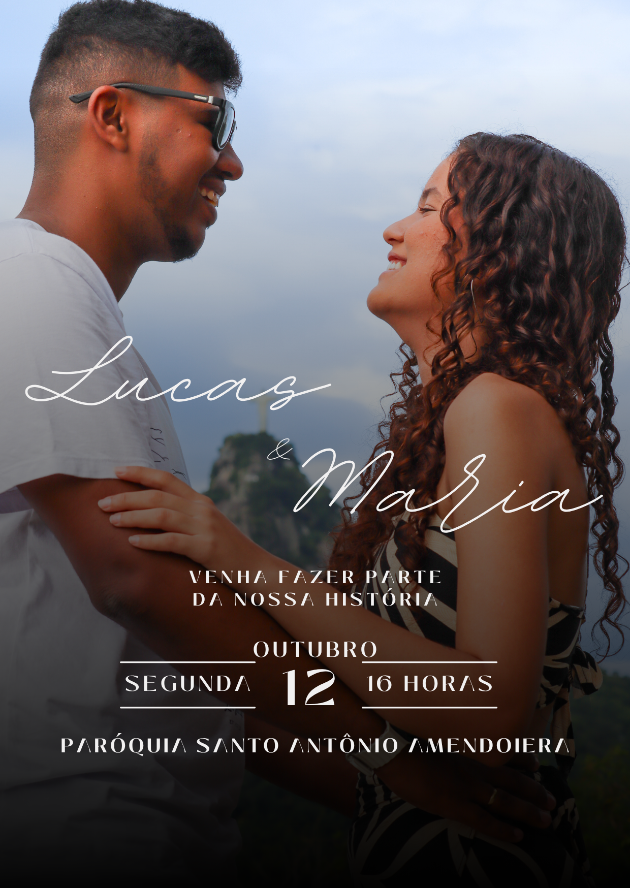 Convite de casamento de Lucas e Maria Eduarda